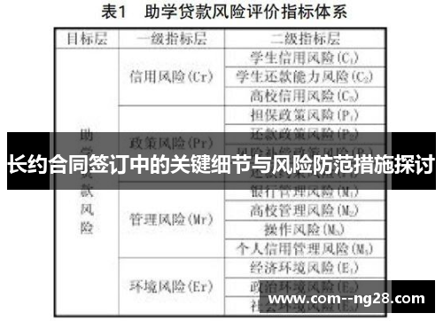长约合同签订中的关键细节与风险防范措施探讨
